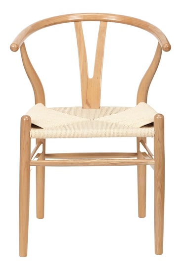 Pacific Natural Beech Wood and Natural Rope Dining Chair
