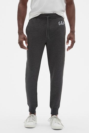Gap Dark Grey Logo Fleece Pull On Joggers