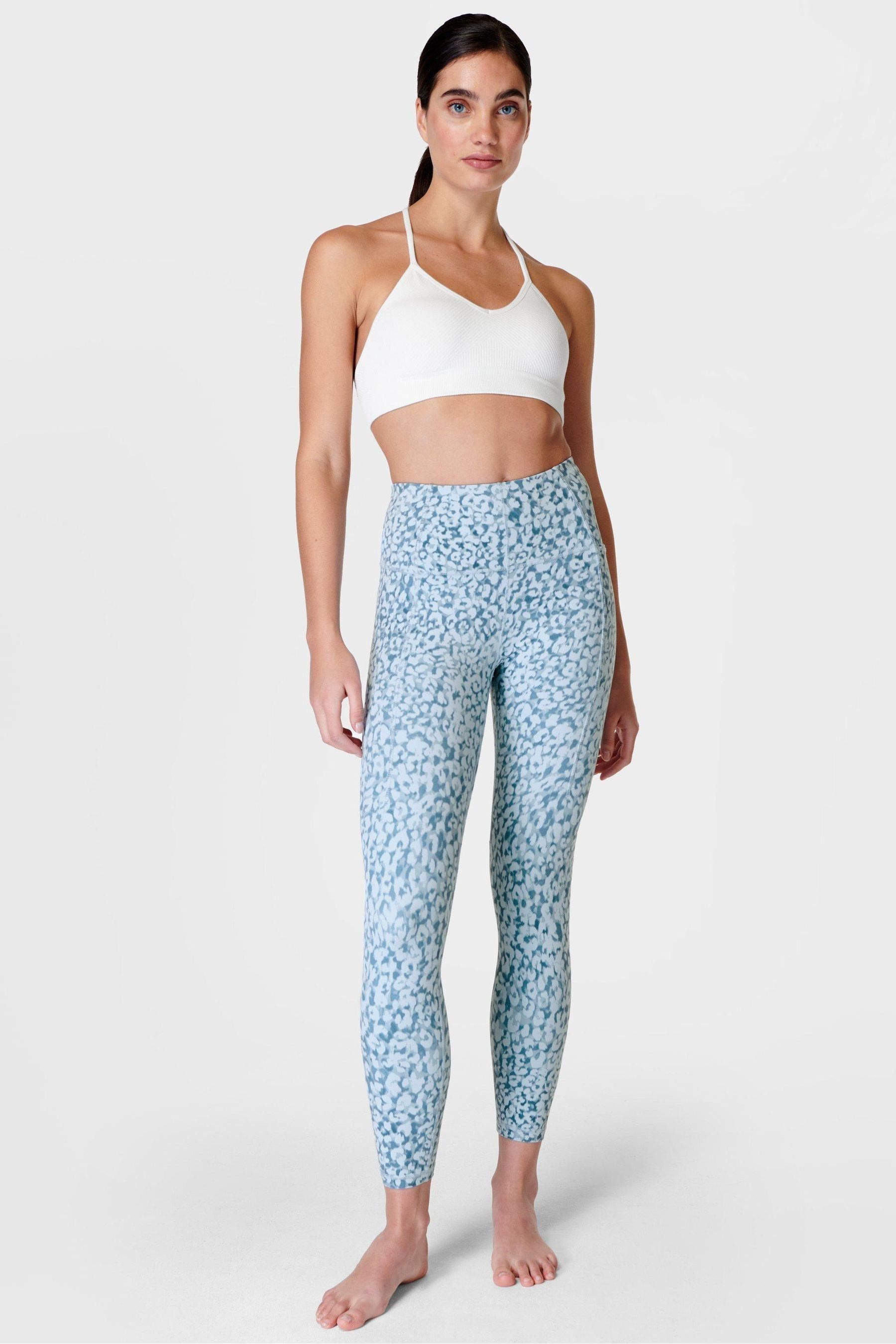 Blue leopard leggings new arrivals