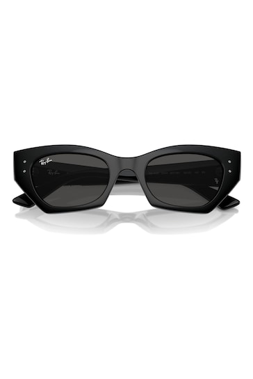Ray Ban Zena Rb4430 Irregular Black Sunglasses