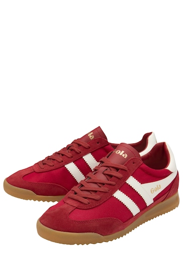 Gola Red Mens Tornado Lace-Up Trainers