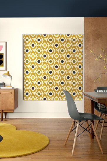 Orla Kiely Yellow Multi Pear Made to Measure Roller Blinds