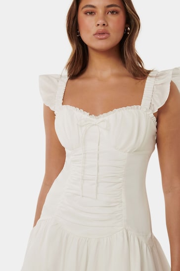Forever New White Skye Corset Mini Dress