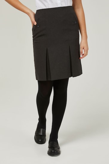 Trutex Grey 16" Twin Pleat School Skirt (10-16 Yrs)