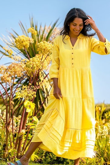 Brakeburn Yellow Erica Maxi Dress