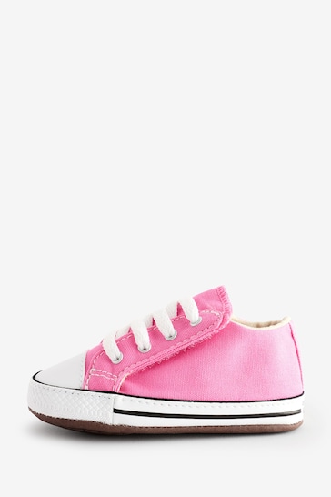 Converse Pink Chuck Taylor All Star Pram Shoes