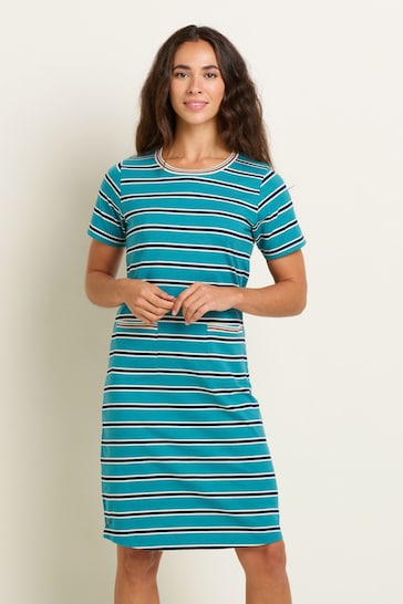 Brakeburn Blue Bridport Stripe Dress