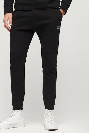 Superdry Black Sport Tech Tapered Joggers