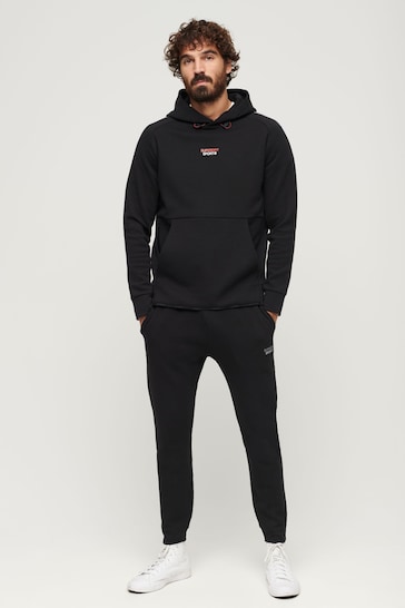 Superdry Black Sport Tech Tapered Joggers