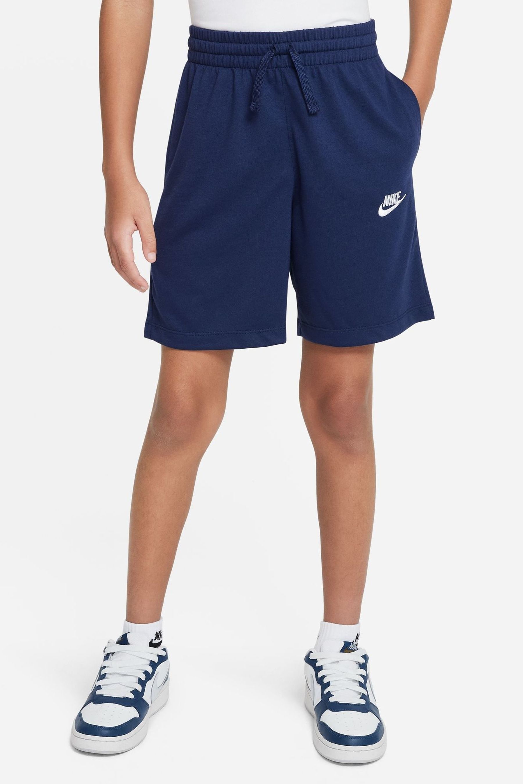 Boys navy nike shorts shop