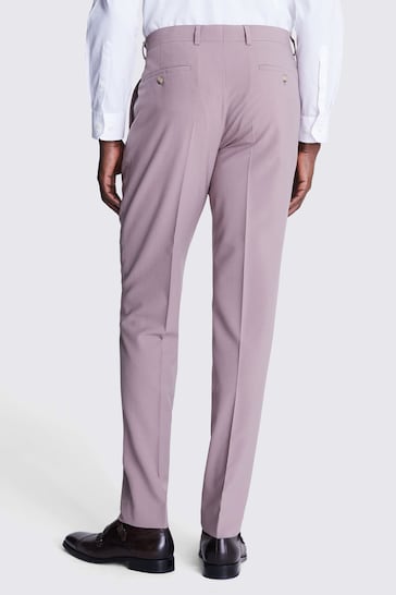DKNY Dusty Pink Slim Fit Suit - Trousers