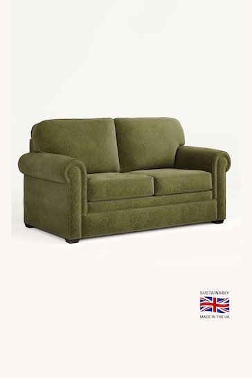Jay-Be Cosy Chenille Hedge Green Heritage 2 Seater Sofa Bed