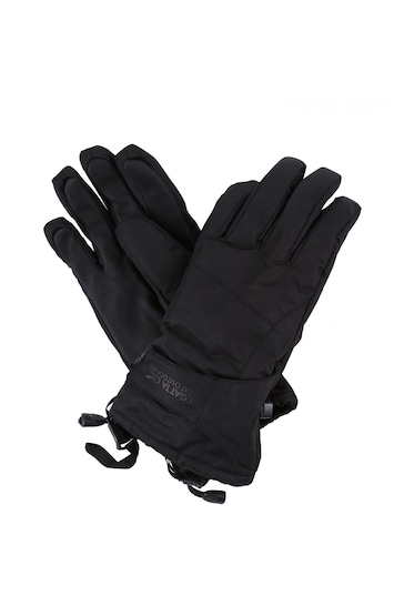 Regatta Black Transition Waterproof Black Gloves