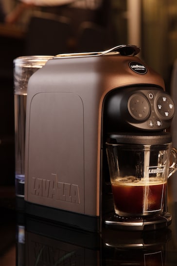 Lavazza Brown Walnut Desea Pod Coffee Machine