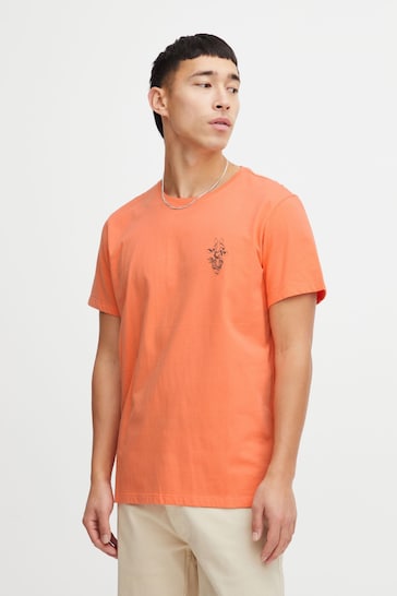 Blend Orange Printed Short Sleeve T-Shirt