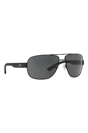 Armani Exchange Ax2012S Pilot Black Sunglasses