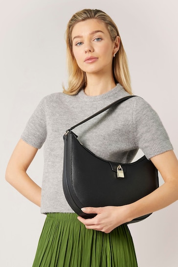 Fiorelli Valentina Hobo Plain Black Bag