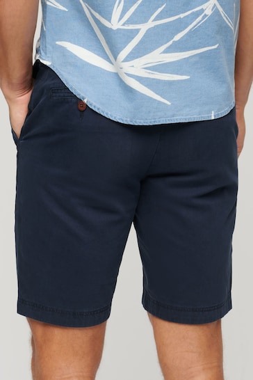 Superdry Blue Officer Chino Shorts