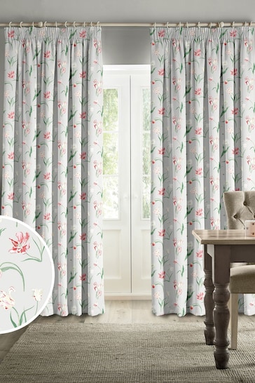 Sophie Allport Grey Tulip Made to Measure Curtains