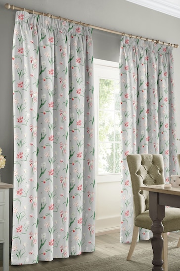 Sophie Allport Grey Tulip Made to Measure Curtains