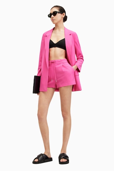 AllSaints Pink Aleida Tri Shorts