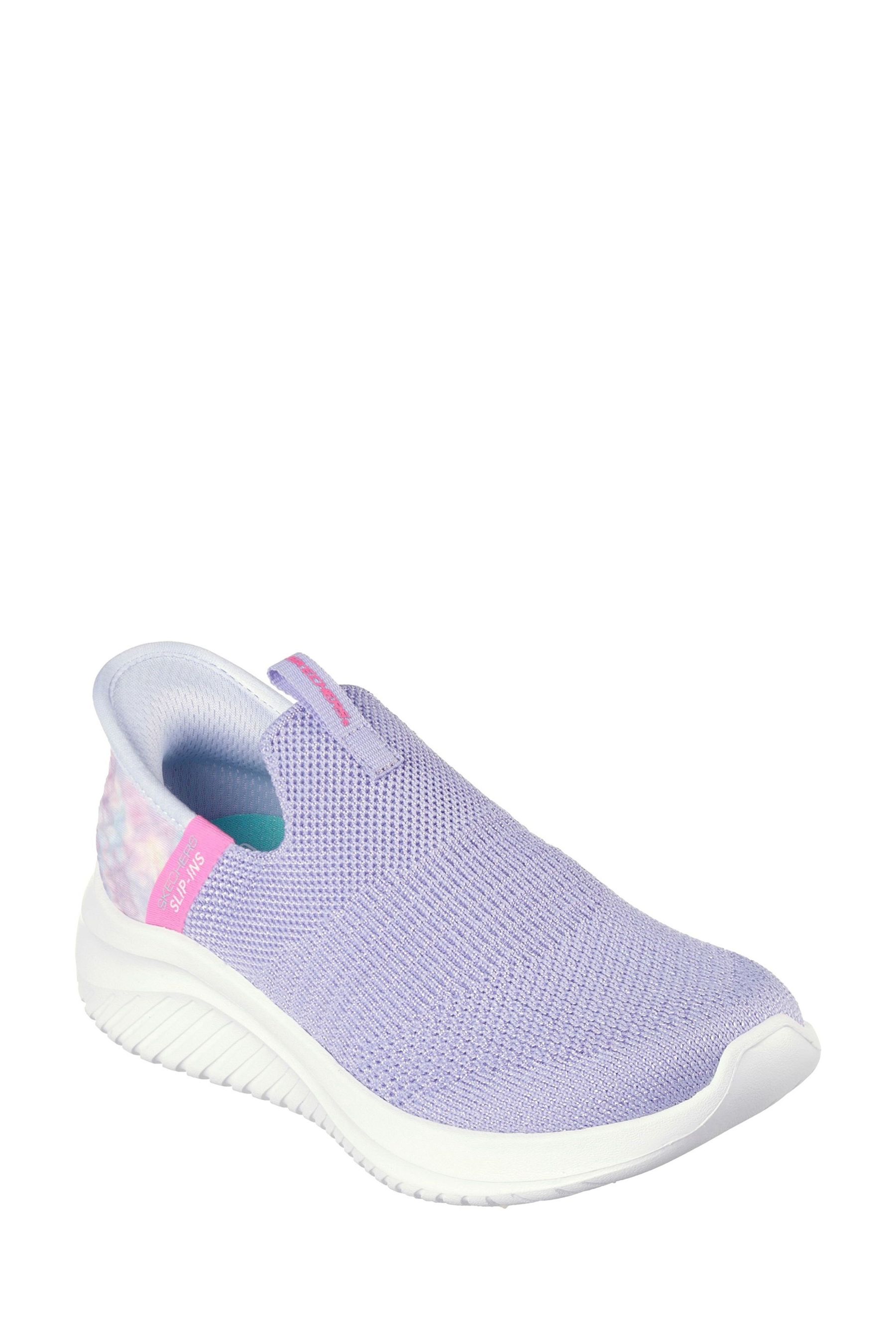 Buy Skechers Purple Ultra Flex 3.0 Coloruy Wild Trainers from the