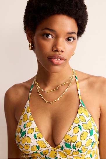 Boden Yellow Symi String Swimsuit