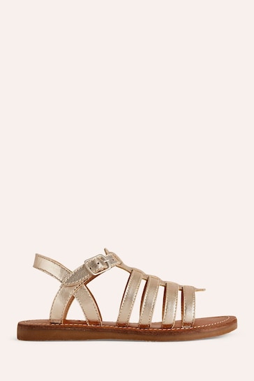 Boden Gold Strappy Sandals