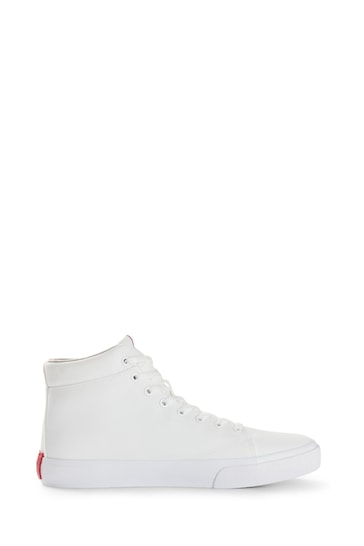 HUGO Canvas High-Top Trainers with Logo Patch