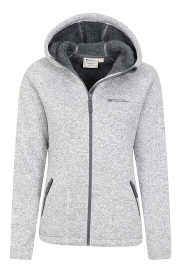 Mountain Warehouse Grey Womens Nevis Borg Lined Hoodie