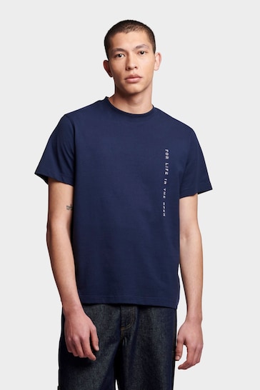Penfield Mens Relaxed Fit Blue For Life In The Open T-Shirt