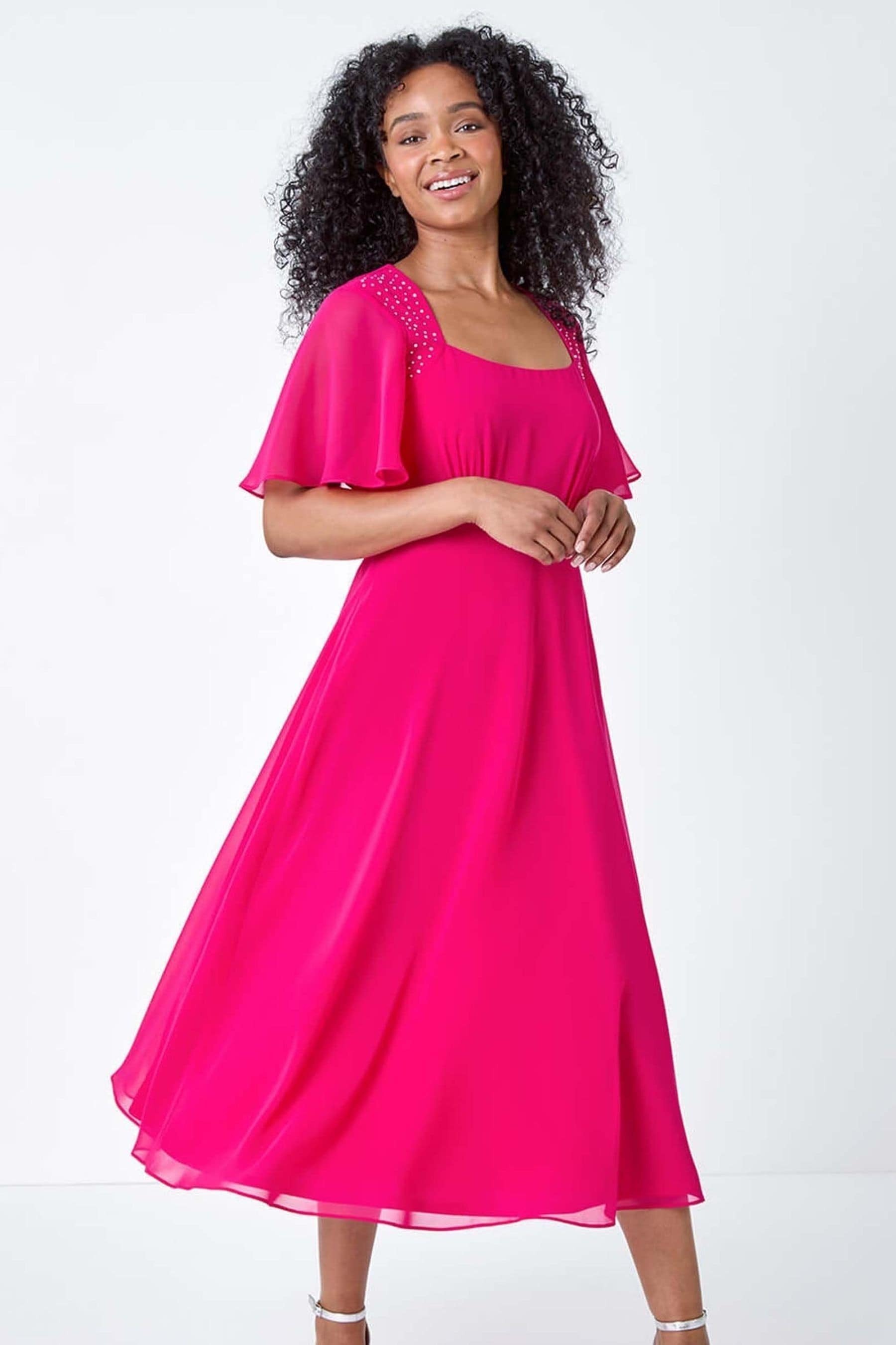 Black heels with pink dress store