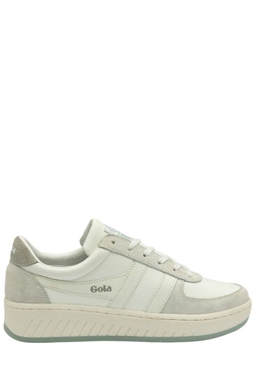 Gola White Ladies Grandslam '88 Lace-Up Trainers