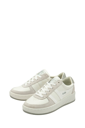 Gola White Ladies Grandslam '88 Lace-Up Trainers