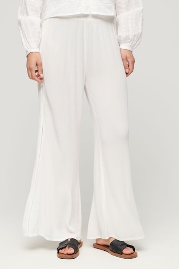 Superdry White Beach Trousers