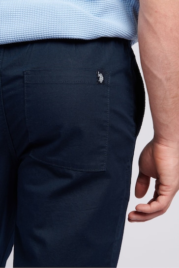 U.S. Polo Assn. Mens Linen Blend Drawstring Trousers