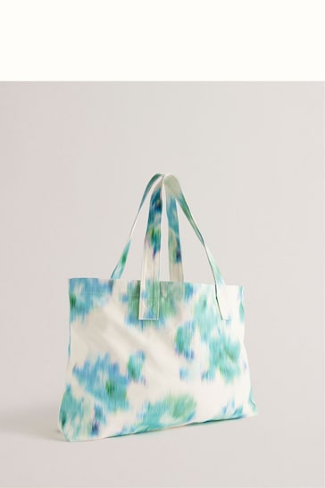 Ted Baker Cream Caitina Floral Beach Bag