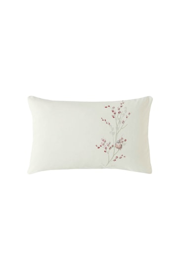 Laura Ashley Cranberry Red Cream Pussy Willow Pillow Cases