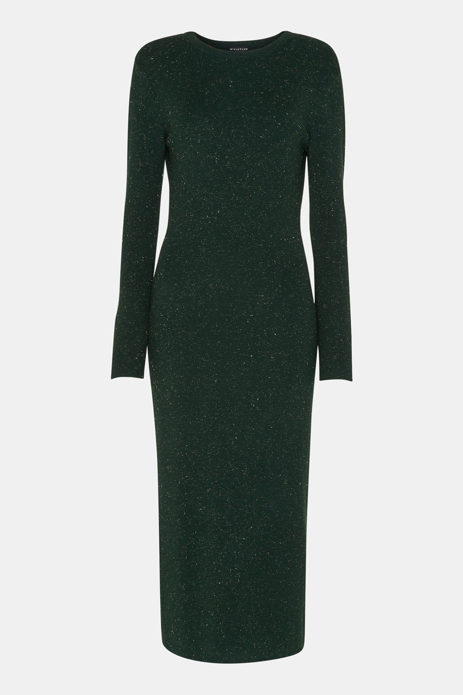 Whistles green sparkly dress discount