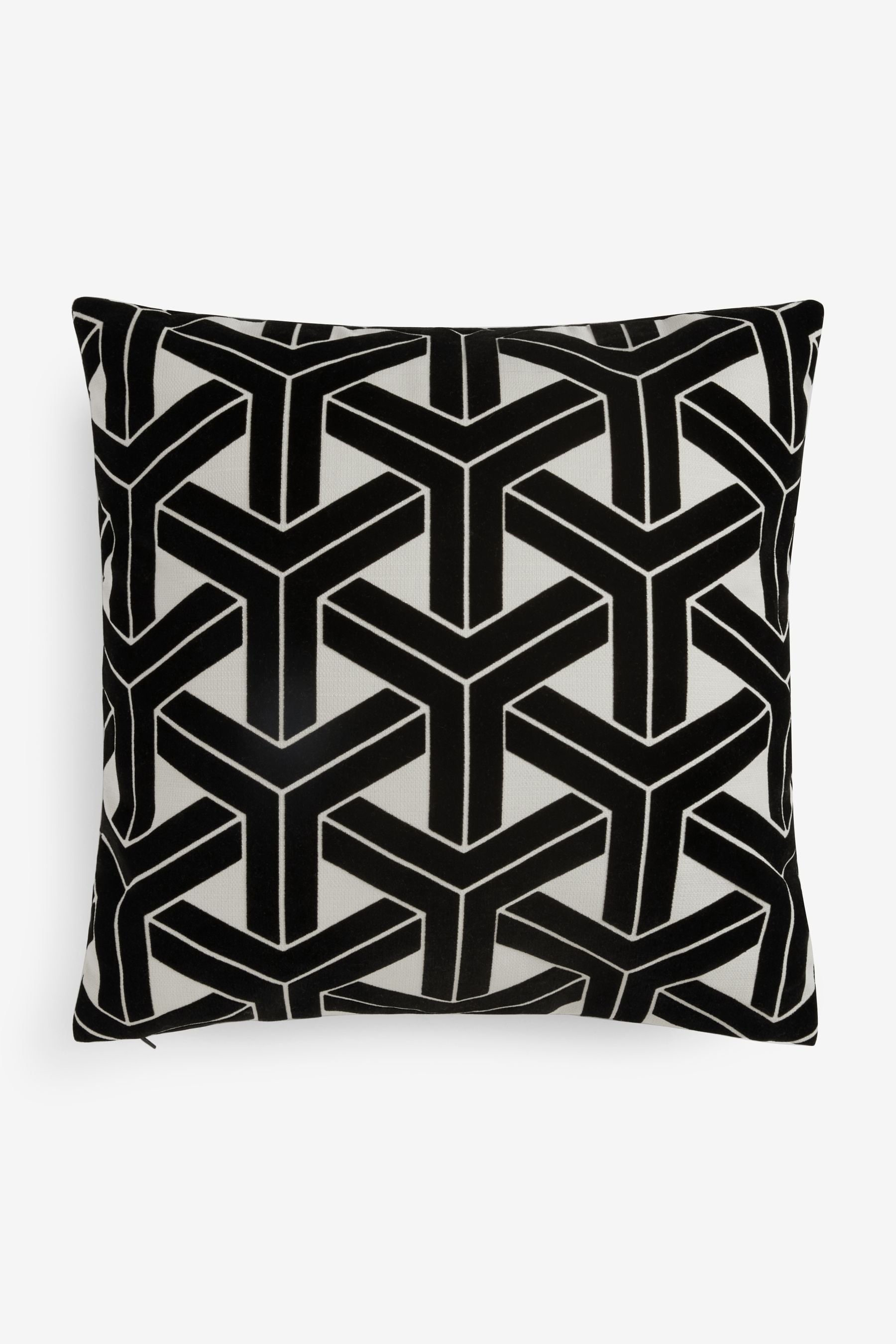 Black and white woven pillow online