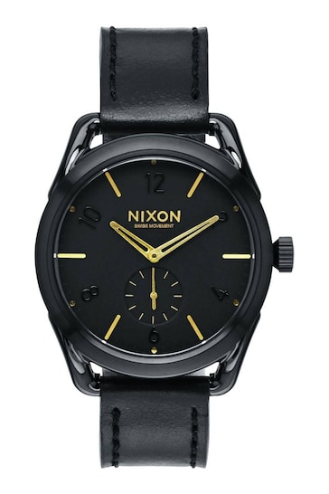 Nixon Black The C39 Leather Watch