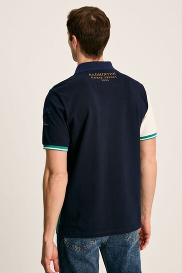Joules Official Badminton Green & Navy Polo Shirt