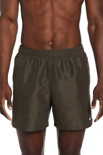 Nike Khaki Green 5 Inch Essential Volley Swim Shorts