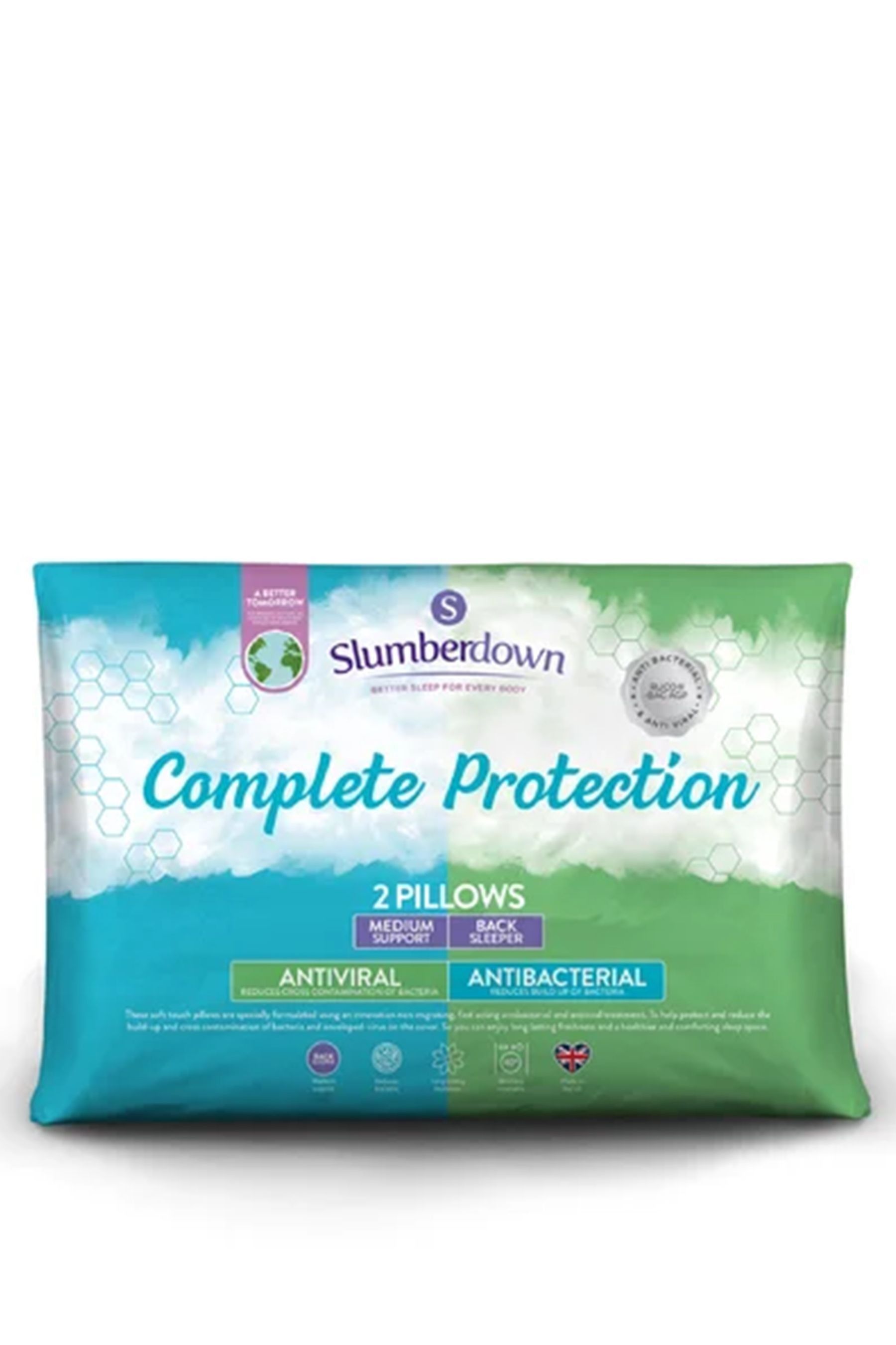 Buy Slumberdown 2 Pack Complete Protection Anti Allergy Pillows from