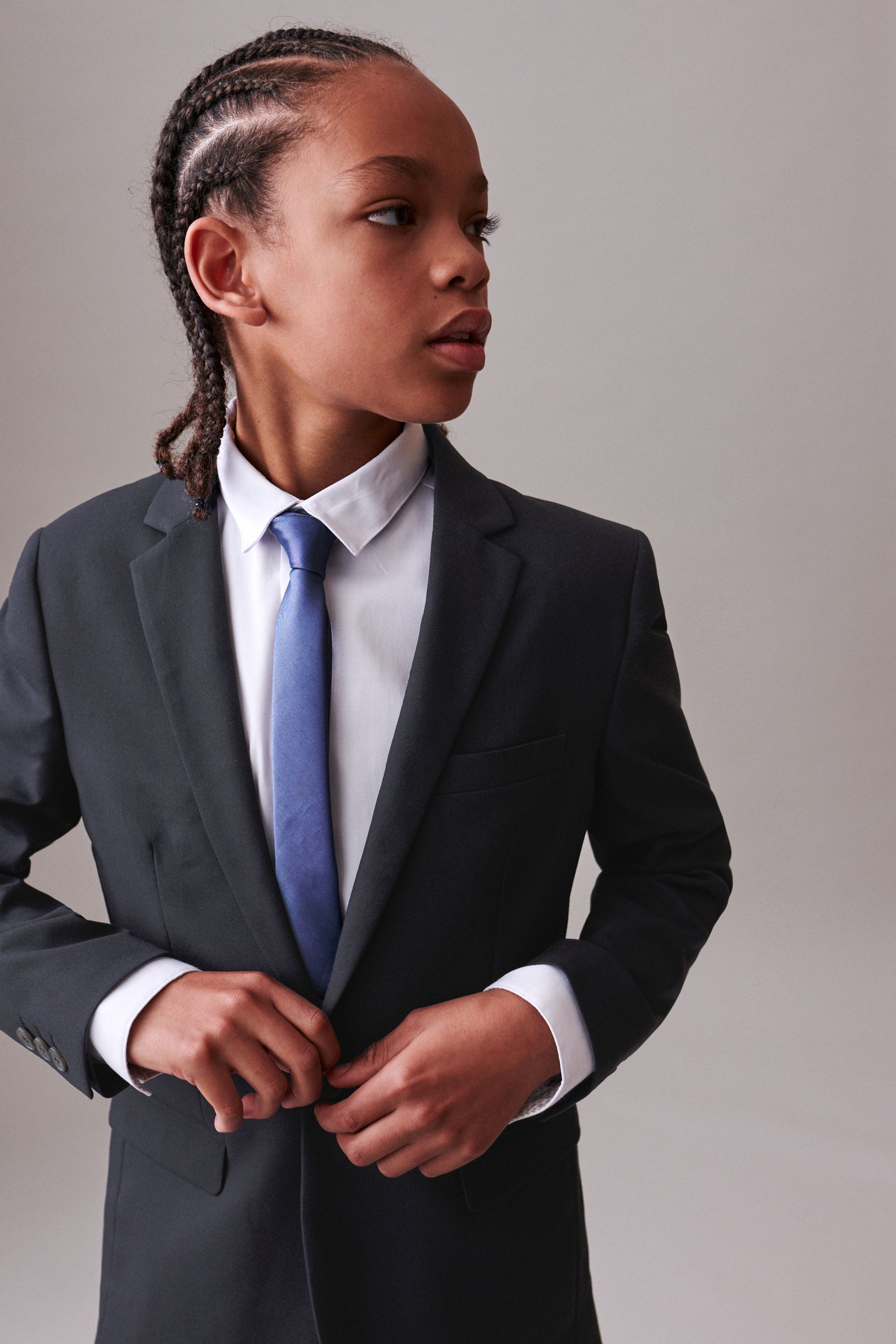 Navy Blue Skinny Fit Suit Jacket 12mths 16yrs
