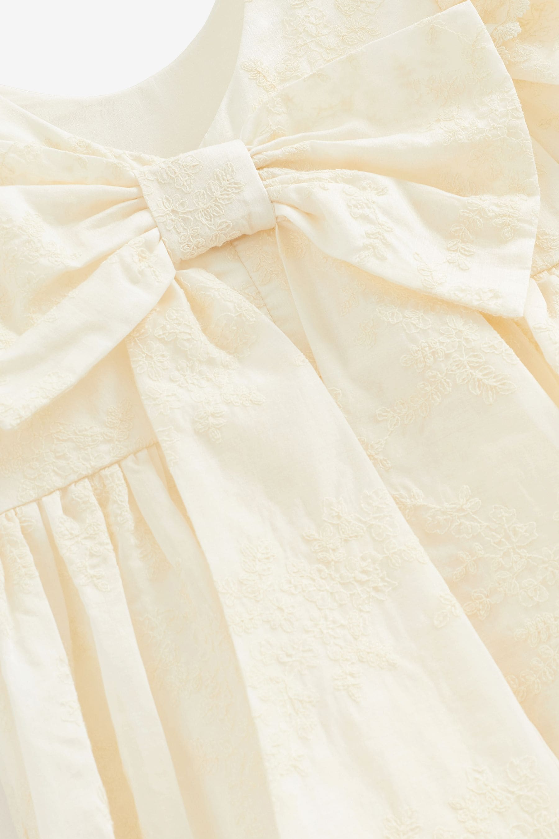 Laura Ashley Ecru Embroidered Bridesmaid Dress