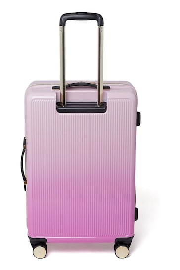 Dune London Pink Dip Dye Olive Medium Suitcase