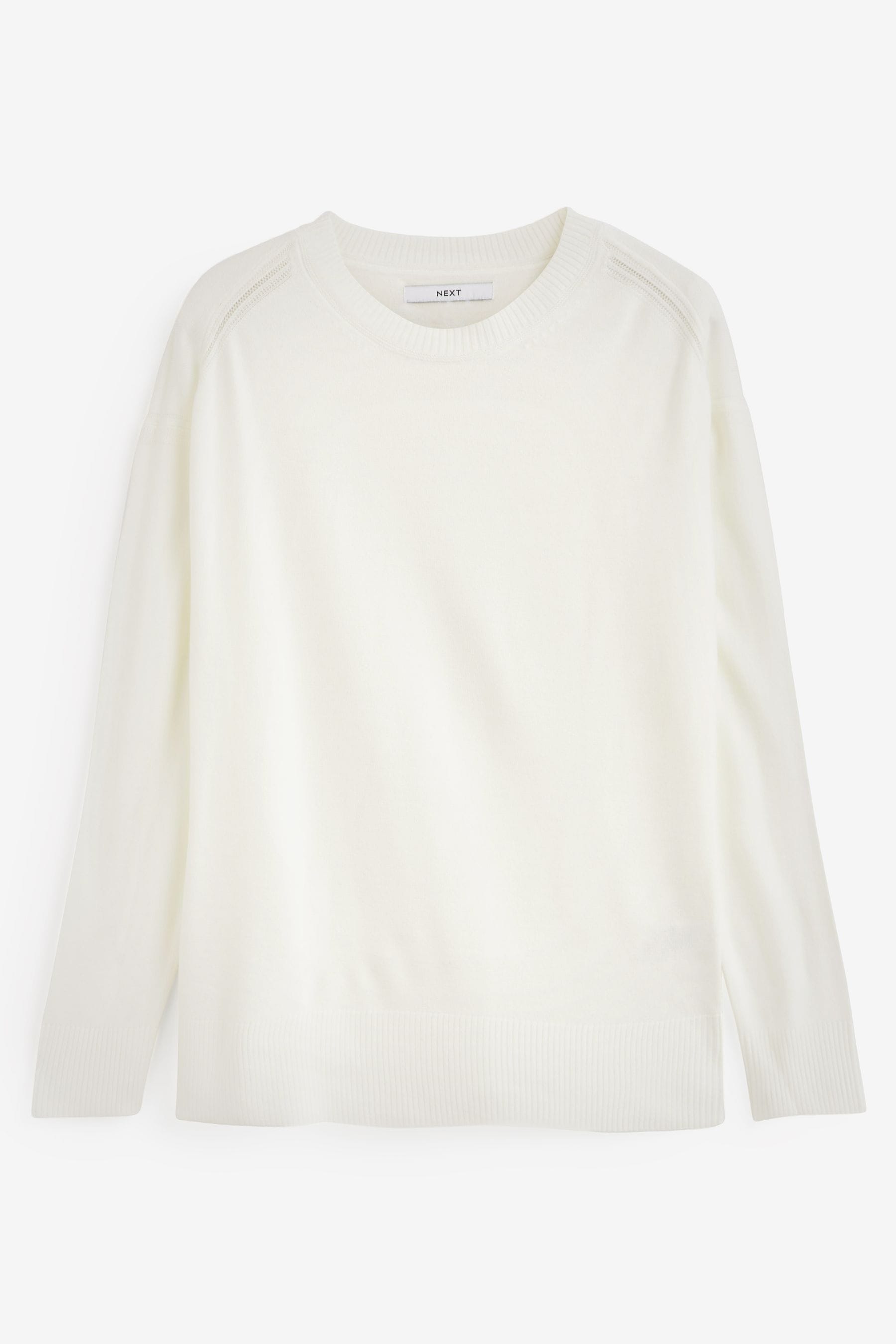 White long sleeve jumper clearance