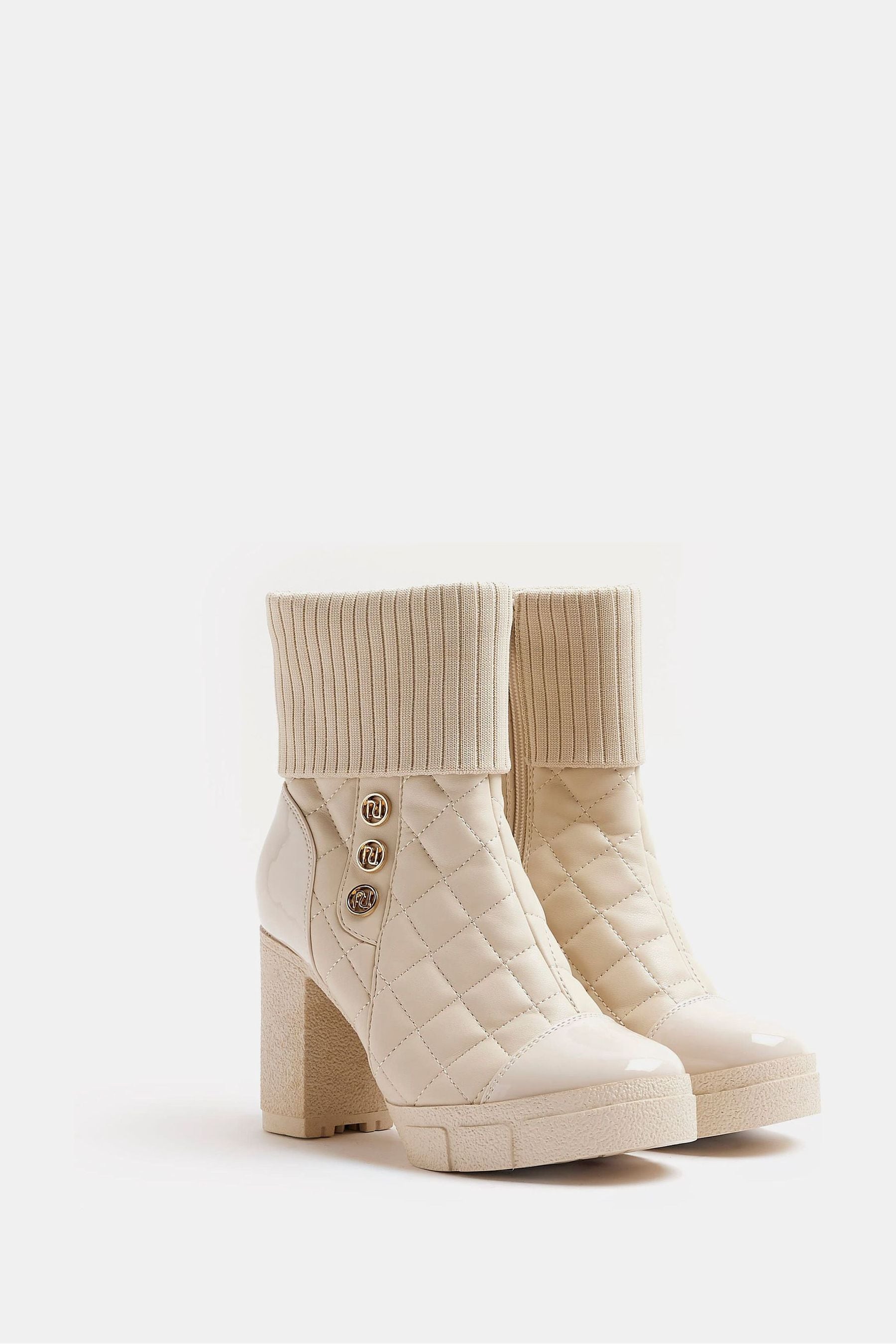 River island hot sale cream boots