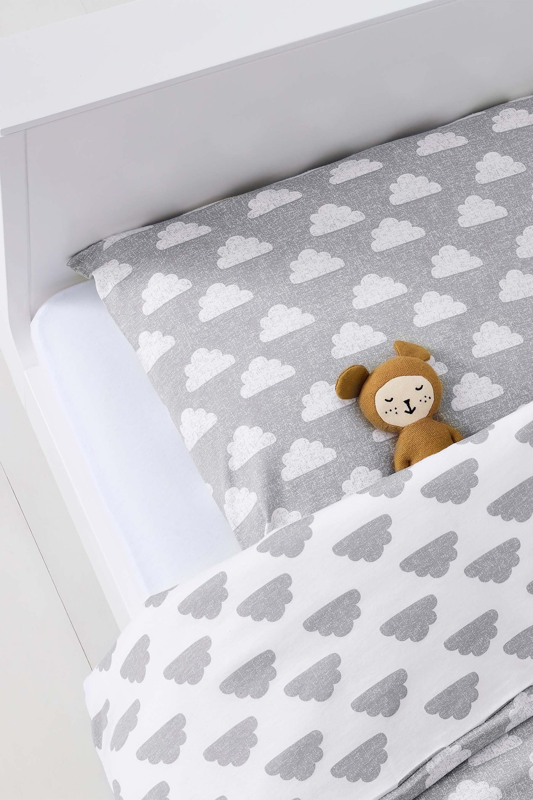 Grey cloud cot bedding best sale